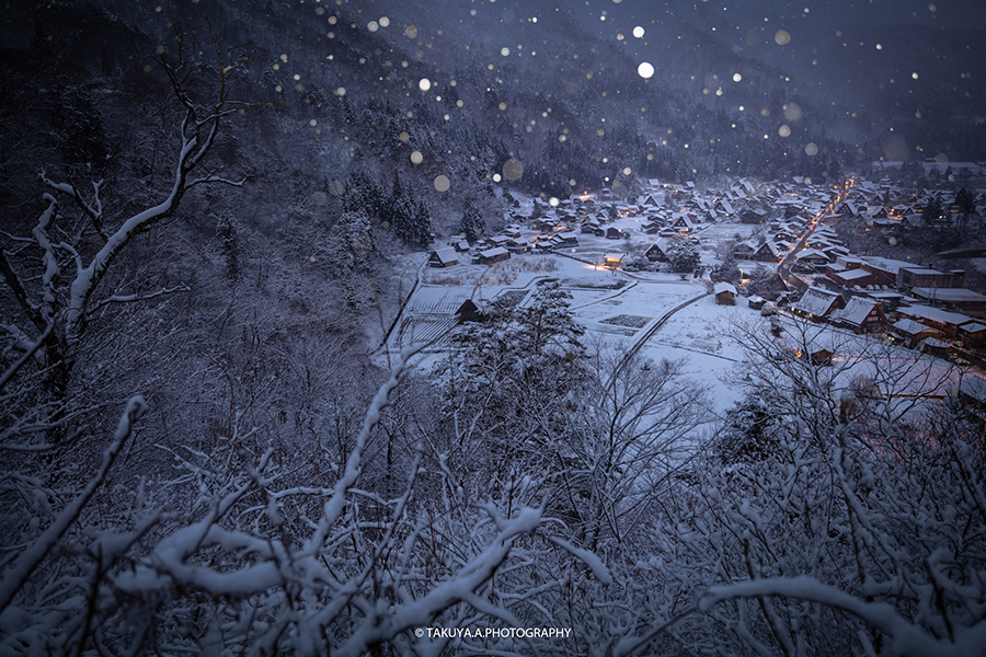 岐阜県の絶景 白川郷の雪景色