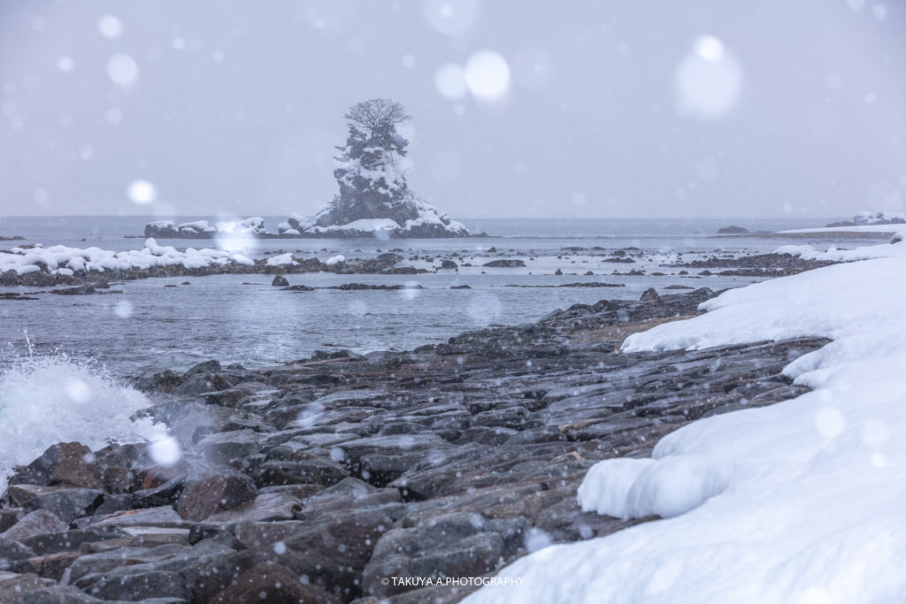 富山県の絶景 雨晴海岸 雪景色 撮影スポット4