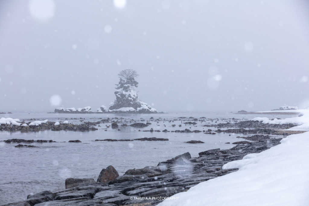富山県の絶景 雨晴海岸 雪景色 撮影スポット6