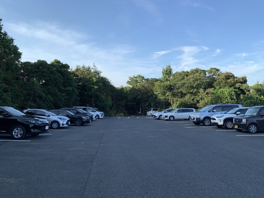 三重県の絶景 横山展望台の駐車場の様子