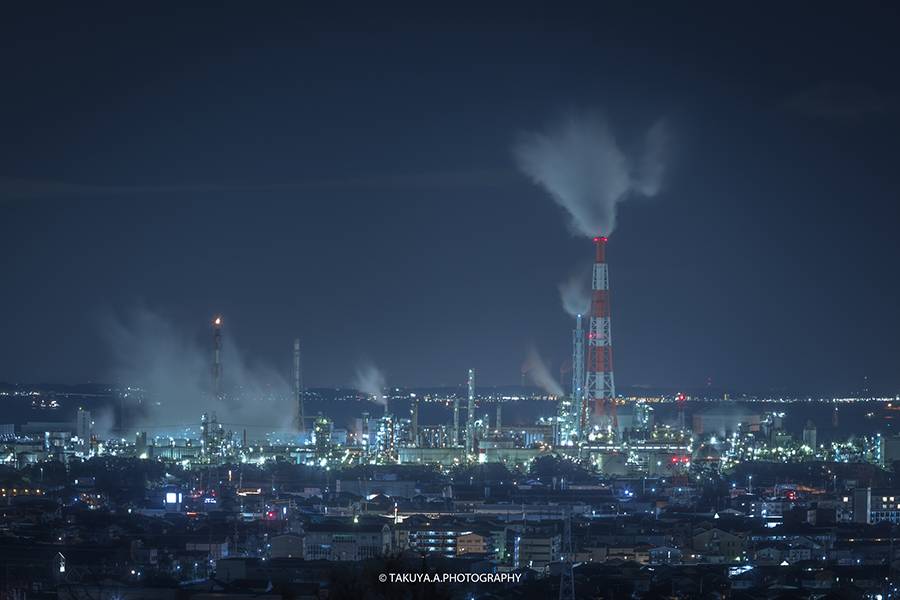 三重県の絶景 四日市工場夜景 垂坂公園