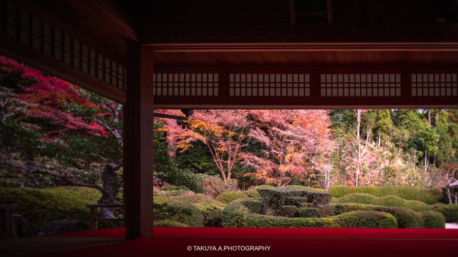 滋賀県の絶景 大池寺の紅葉