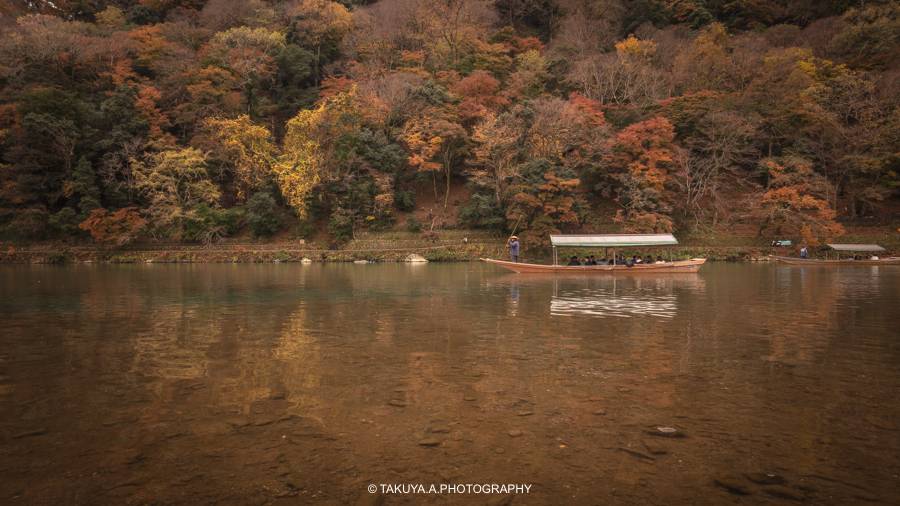京都府の絶景 渡月橋の紅葉